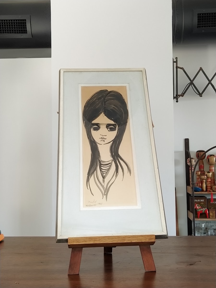 הדפס דיוקן נערה ממוסגר